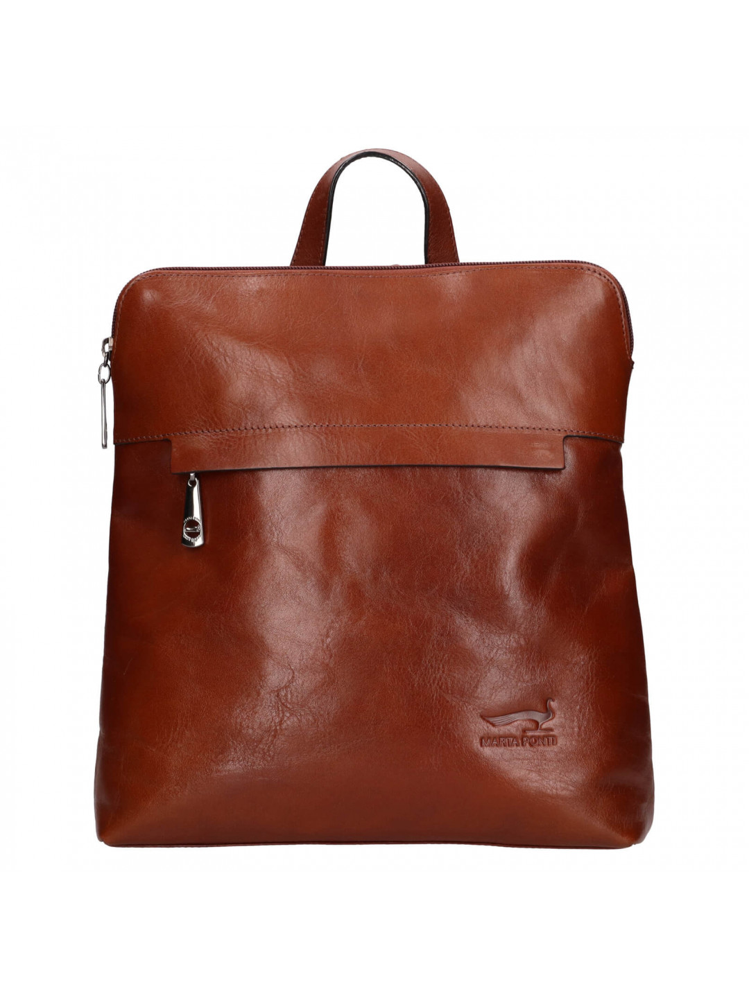 Dámský kožený batoh Marta Ponti Hanne – koňak